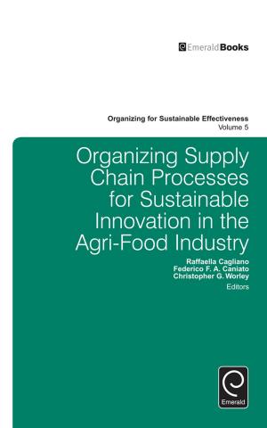 Book cover of Organizing Supply Chain Processes for Sustainable Innovation in the Agri-Food Industry