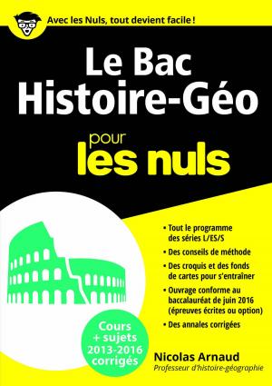 Cover of the book Le Bac Histoire Géo 2016 pour les Nuls by Marinette LEVY, Gérard STROUK, Guénolée de BLIGNIÈRES-STROUK