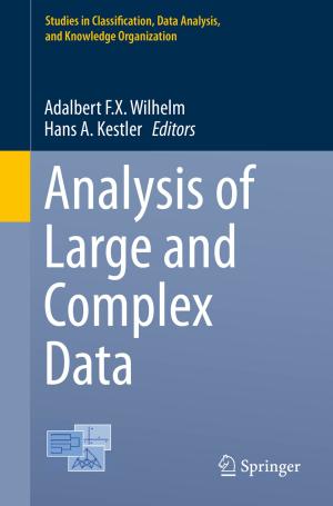 Cover of the book Analysis of Large and Complex Data by Bjorn H. Nordtveit