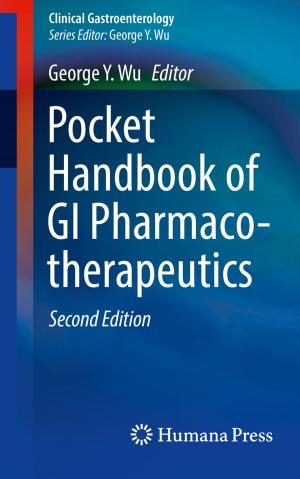 Cover of the book Pocket Handbook of GI Pharmacotherapeutics by Ashkan Aleali, Paulo Shakarian, Abhivav Bhatnagar, Ruocheng Guo, Elham Shaabani