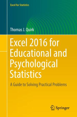 Cover of Excel 2016 for Educational and Psychological Statistics