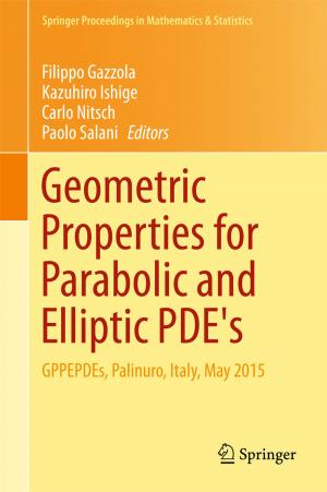 Cover of the book Geometric Properties for Parabolic and Elliptic PDE's by Elias G. Carayannis, Maria Rosaria Della Peruta, Manlio Del Giudice