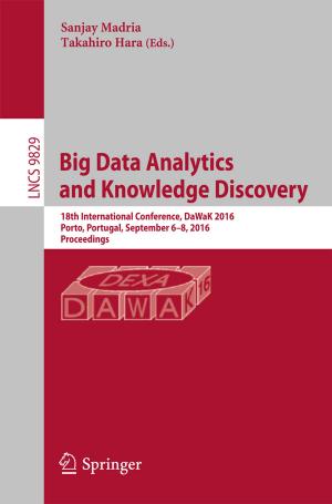 Cover of the book Big Data Analytics and Knowledge Discovery by Fabien Gélinas, Clément Camion, Karine Bates, Siena Anstis, Catherine Piché, Mariko Khan, Emily Grant