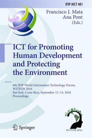 Cover of the book ICT for Promoting Human Development and Protecting the Environment by Christian Henrich-Franke, Gerold Ambrosius