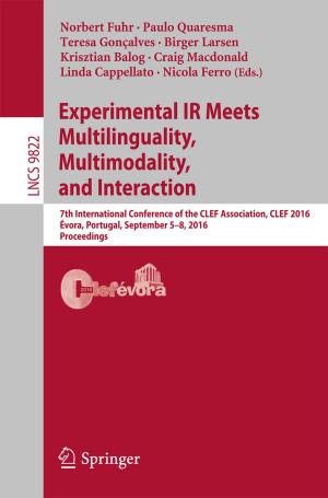 Cover of the book Experimental IR Meets Multilinguality, Multimodality, and Interaction by Jon Yorke, Lesley Vidovich