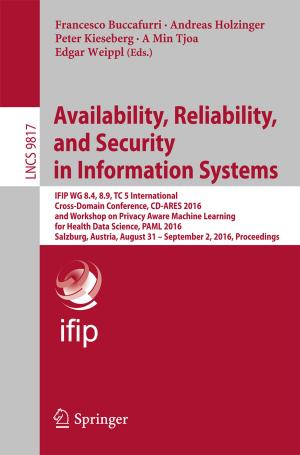 Cover of the book Availability, Reliability, and Security in Information Systems by Marco Pepe