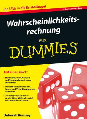 Cover of the book Wahrscheinlichkeitsrechnung für Dummies by Jan De Spiegeleer, Wim Schoutens, Cynthia Van Hulle
