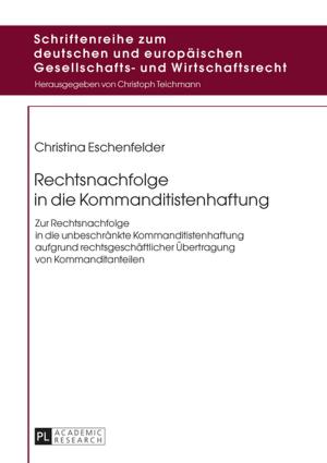 Cover of the book Rechtsnachfolge in die Kommanditistenhaftung by Jean Vercherand