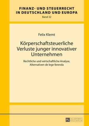 Cover of the book Koerperschaftsteuerliche Verluste junger innovativer Unternehmen by Dietrich Ellger, Paul Laveau