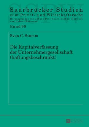 Cover of the book Die Kapitalverfassung der Unternehmergesellschaft (haftungsbeschraenkt) by 