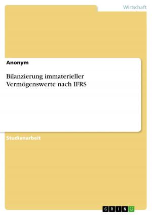 Cover of the book Bilanzierung immaterieller Vermögenswerte nach IFRS by Annika Schalast