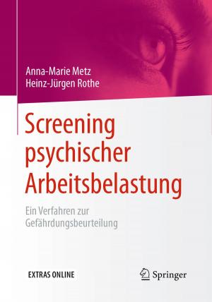 Cover of the book Screening psychischer Arbeitsbelastung by Jürgen Beetz