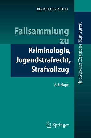 Book cover of Fallsammlung zu Kriminologie, Jugendstrafrecht, Strafvollzug