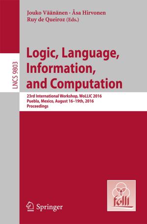 Cover of the book Logic, Language, Information, and Computation by Timm Gudehus