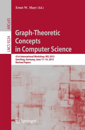 Cover of the book Graph-Theoretic Concepts in Computer Science by S.W. Weiss
