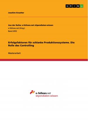 Cover of the book Erfolgsfaktoren für schlanke Produktionssysteme. Die Rolle des Controlling by Sophie Z.