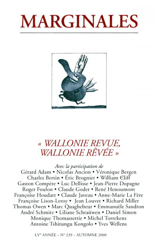 Cover of the book Wallonie revue, Wallonie rêvée by Collectif, Ker