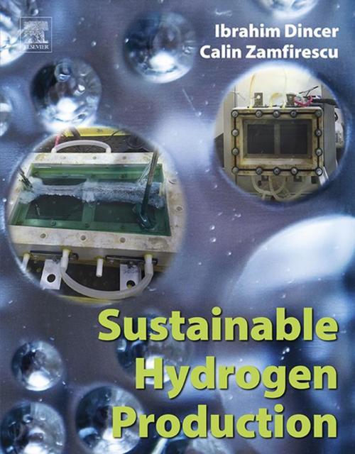 Cover of the book Sustainable Hydrogen Production by Ibrahim Dincer, Calin Zamfirescu, Elsevier Science