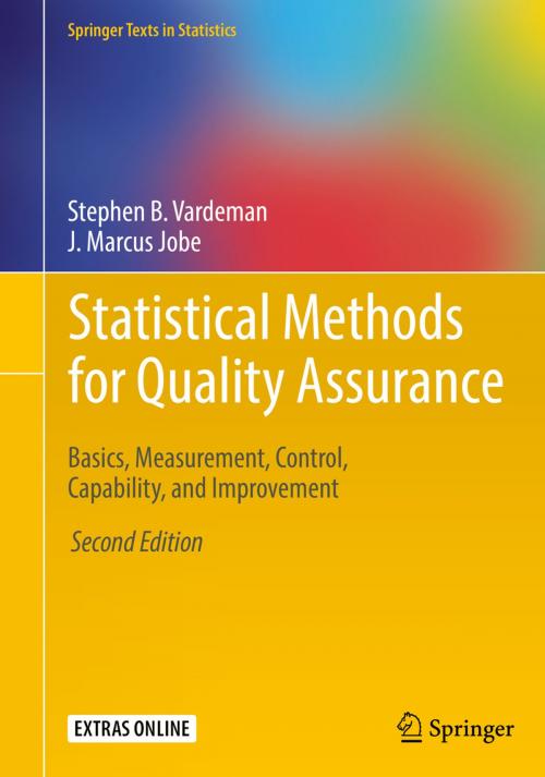 Cover of the book Statistical Methods for Quality Assurance by Stephen B. Vardeman, J. Marcus Jobe, Springer New York