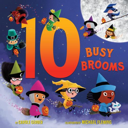 Cover of the book 10 Busy Brooms by Carole Gerber, Random House Children's Books