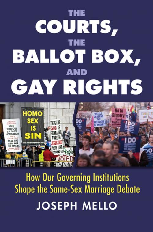 Cover of the book The Courts, the Ballot Box, and Gay Rights by Joseph Mello, University Press of Kansas