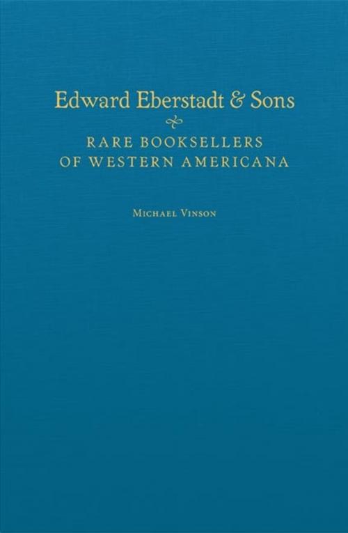 Cover of the book Edward Eberstadt & Sons by Michael Vinson, University of Oklahoma Press
