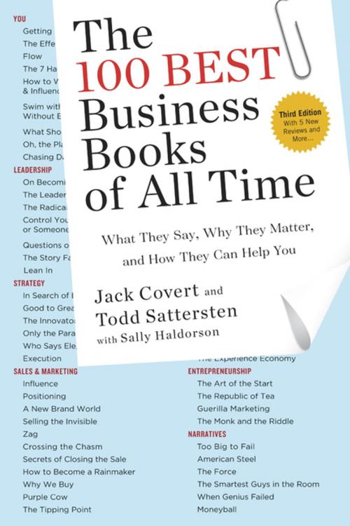 Cover of the book The 100 Best Business Books of All Time by Jack Covert, Todd Sattersten, Sally Haldorson, Penguin Publishing Group