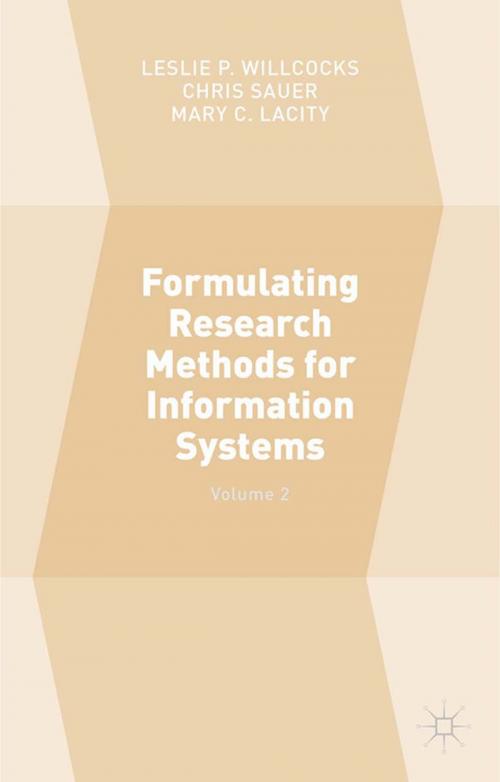 Cover of the book Formulating Research Methods for Information Systems by , Palgrave Macmillan UK