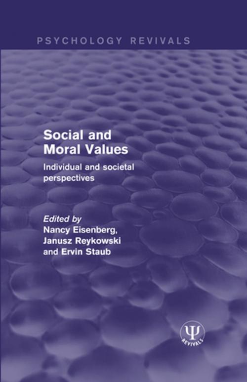 Cover of the book Social and Moral Values by , Taylor and Francis