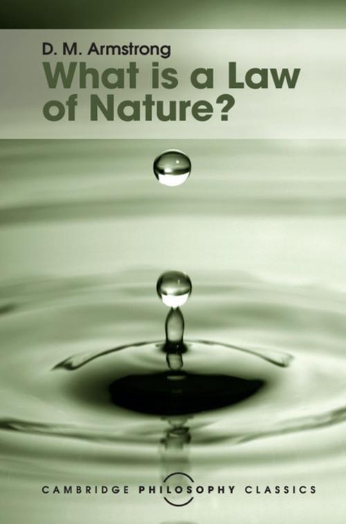 Cover of the book What is a Law of Nature? by D. M. Armstrong, Cambridge University Press