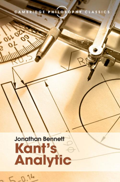 Cover of the book Kant's Analytic by Jonathan Bennett, Cambridge University Press