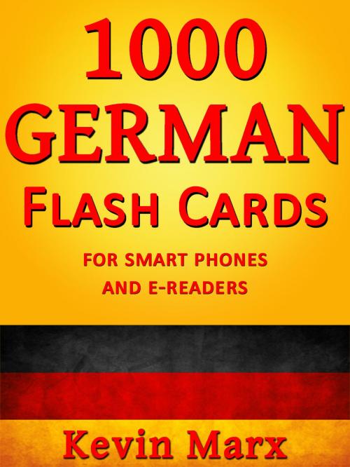 Cover of the book 1000 German Flash Cards by Kevin Marx, Kevin Marx