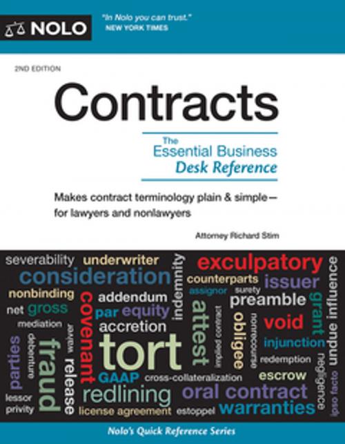Cover of the book Contracts by Richard Stim, NOLO
