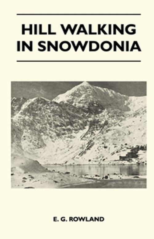 Cover of the book Hill Walking in Snowdonia by E. G. Rowland, Read Books Ltd.
