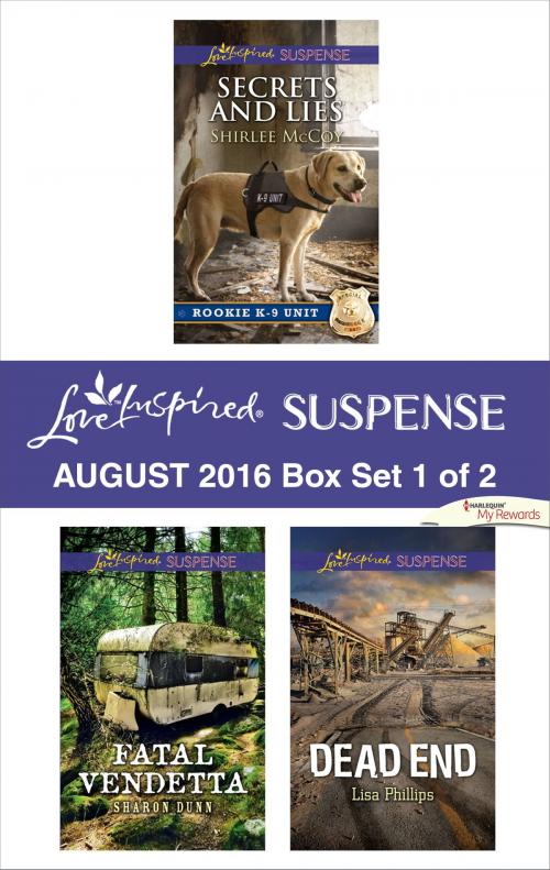 Cover of the book Harlequin Love Inspired Suspense August 2016 - Box Set 1 of 2 by Shirlee McCoy, Sharon Dunn, Lisa Phillips, Harlequin
