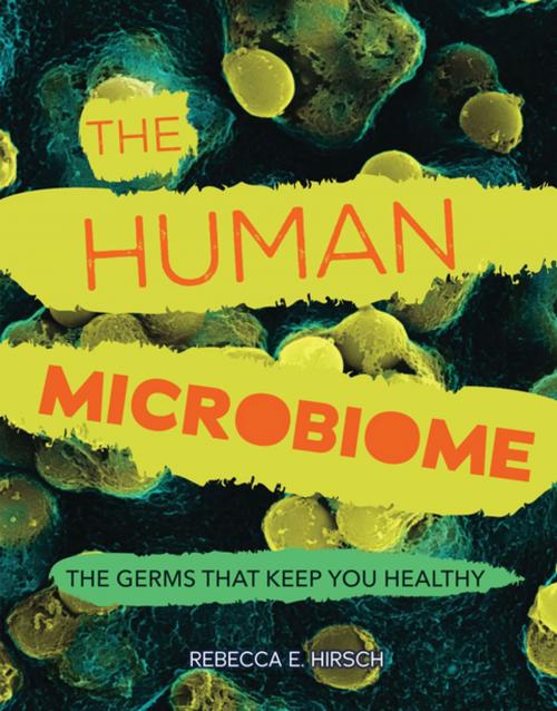 Cover of the book The Human Microbiome by Rebecca E. Hirsch, Lerner Publishing Group