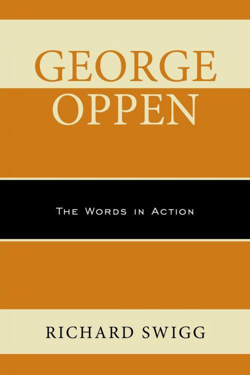 Cover of the book George Oppen by Richard Swigg, Bucknell University Press