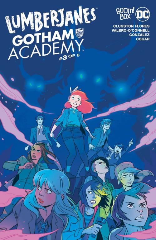 Cover of the book Lumberjanes/Gotham Academy #3 by Chynna Clugston-Flores, Maddi Gonzalez, Whitney Cogar, BOOM! Box