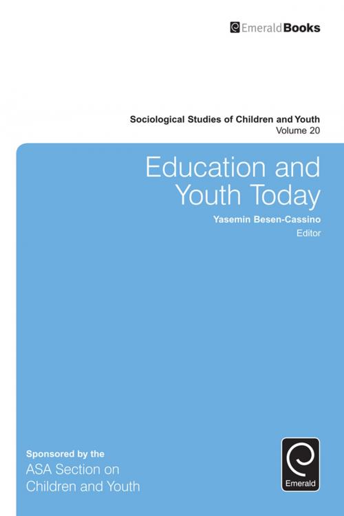 Cover of the book Education and Youth Today by Loretta Bass, Emerald Group Publishing Limited