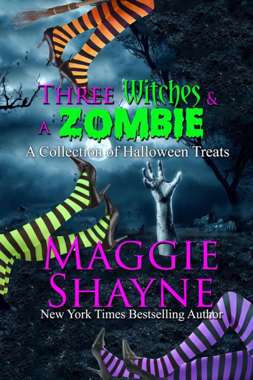 Cover of the book Three Witches and a Zombie by Maggie Shayne, Thunderfoot Publishing Inc.