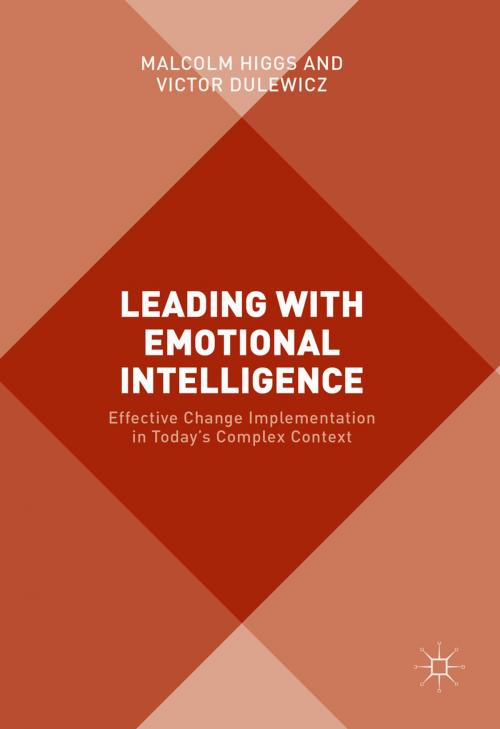 Cover of the book Leading with Emotional Intelligence by Victor Dulewicz, Malcolm Higgs, Springer International Publishing