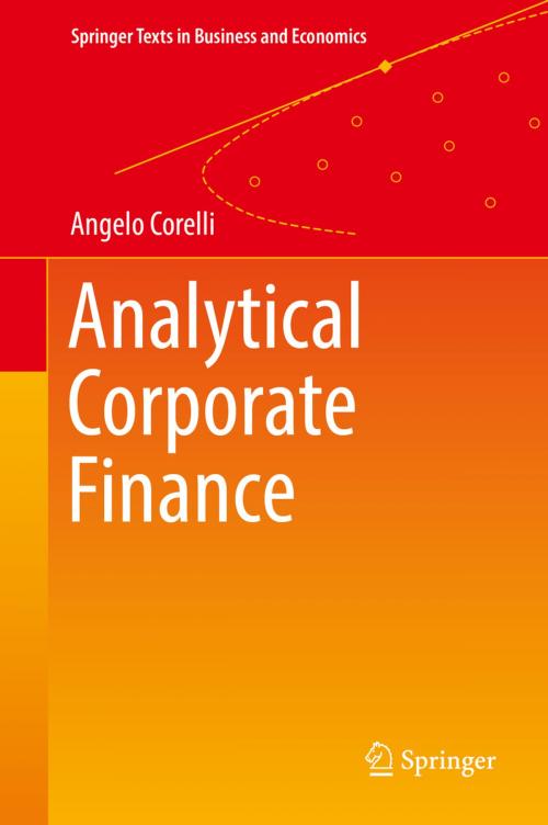 Cover of the book Analytical Corporate Finance by Angelo Corelli, Springer International Publishing