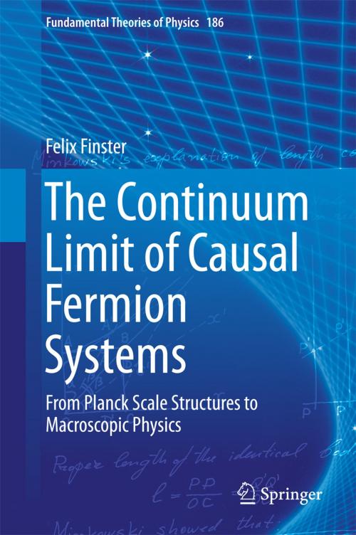 Cover of the book The Continuum Limit of Causal Fermion Systems by Felix Finster, Springer International Publishing