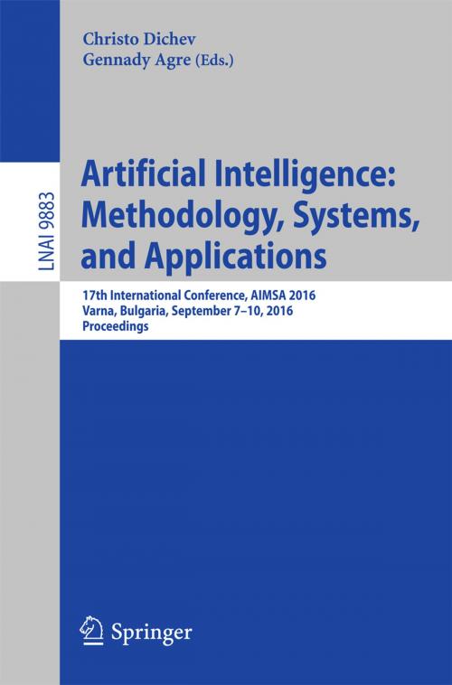Cover of the book Artificial Intelligence: Methodology, Systems, and Applications by , Springer International Publishing