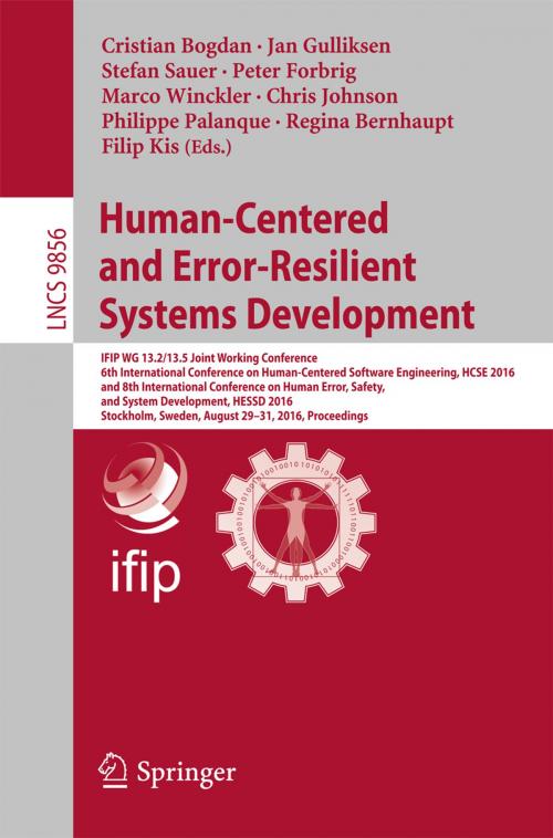 Cover of the book Human-Centered and Error-Resilient Systems Development by , Springer International Publishing