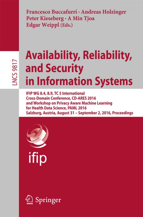 Cover of the book Availability, Reliability, and Security in Information Systems by , Springer International Publishing