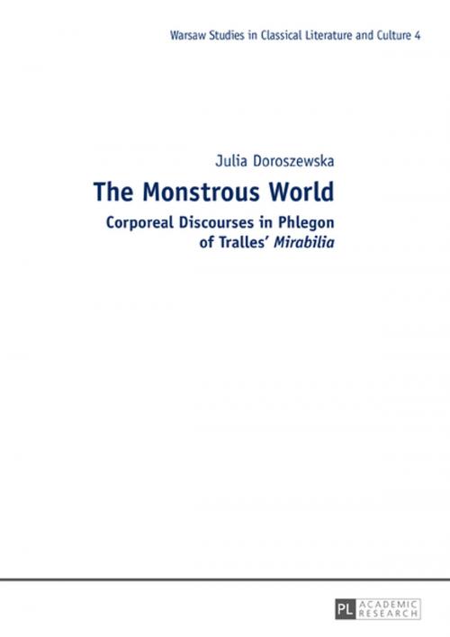 Cover of the book The Monstrous World by Julia Doroszewska, Peter Lang