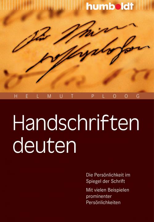 Cover of the book Handschriften deuten by Helmut Ploog, Humboldt