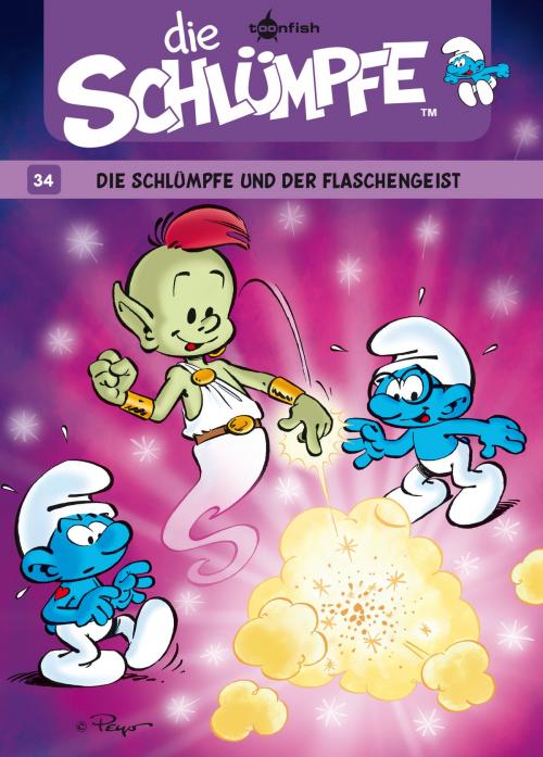 Cover of the book Die Schlümpfe 34: Die Schlümpfe und der Flaschengeist by Peyo; Alain Jost, Thierry Culliford, Miguel Díaz Vizoso, Jeroen De Coninck, toonfish