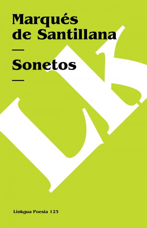 Cover of the book Sonetos by Marqués de Santillana, Red ediciones